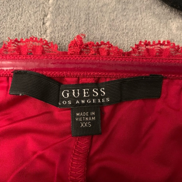 GUESS Celina Off The Shoulder Lace Dress - Picture 7 of 11